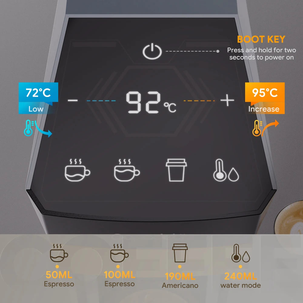 Machine à Café Capsules 4-en-1 Capadeli – Compatible Nespresso, DG, K-Cup &amp; Café Moulu