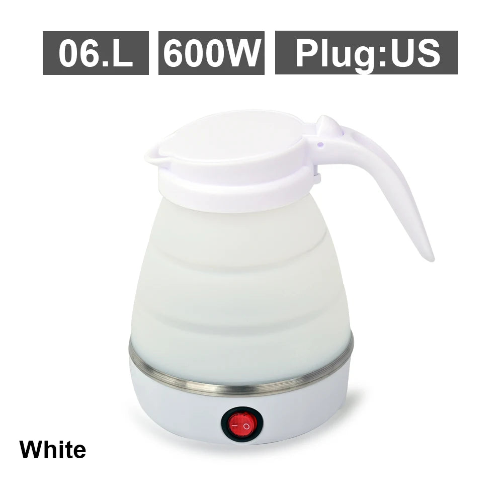Bouilloire Électrique Pliable 0,6L – Portable, Voyage &amp; Maison, Silicone Haute Résistance