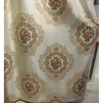 Rideau Occultant Jacquard Luxe 🪩 | Style Européen Brodé – Salon, Chambre – Sur Mesure