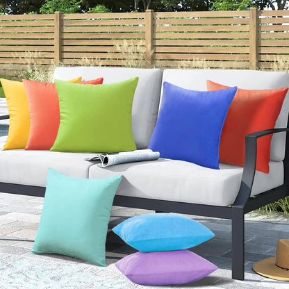 Housse de Coussin Imperméable Intérieur &amp; Extérieur – 5 Coloris | 5 Tailles