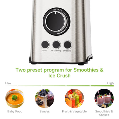 BioloMix 3-in-1 Blender – 1300W Smoothie Maker, Personal Blender &amp; Multifunction Grinder
