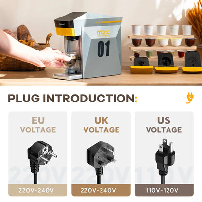 Machine à Café Capsules 4-en-1 Capadeli – Compatible Nespresso, DG, K-Cup &amp; Café Moulu