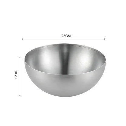 Bol en Inox Doré &amp; Argenté – Style Coréen | 15, 20 ou 25 cm