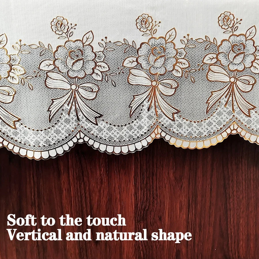 Nappe Rectangulaire PVC Dentelle 🍽️ | Imperméable &amp; Anti-Taches – Style Européen – 90,5x140 cm