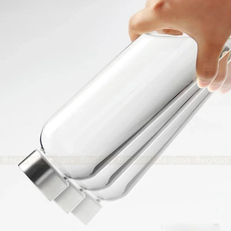 Bouteille en Verre Sport Upors – 360ml / 550ml, Portable, Anti‑Fuite, Style Transparent