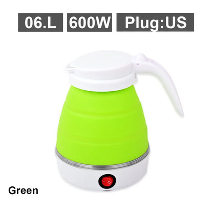 Bouilloire Électrique Pliable 0,6L – Portable, Voyage &amp; Maison, Silicone Haute Résistance
