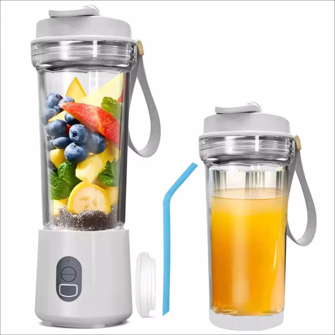 Blender Portable Mixeur Électrique – Smoothies &amp; Jus | Bouteille 500ml 4000mAh 180W