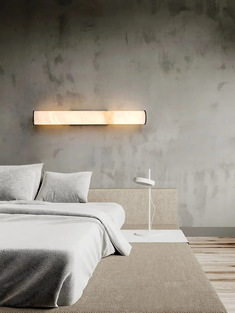 Applique Murale Style Pierre &amp; Marbre – Design Moderne – Noir ou Or – H30 à H60cm