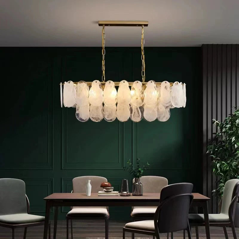 Lustre Suspendu Verre Fumé | Lampe LED Moderne