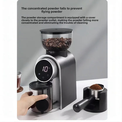 Moulin à Café Électrique Automatique – Meules Burr | Espresso &amp; Filtre ☕