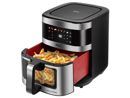 Friteuse à Air Philco 9L – Digital, Inox &amp; Noir, 220V