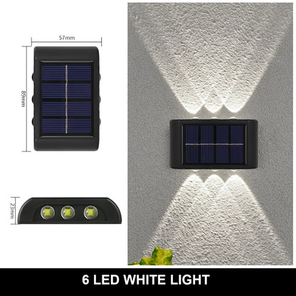 Lampe Murale Solaire LED Étanche – 4 à 16 LED – Éclairage Extérieur