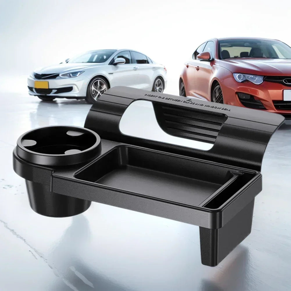 Organisateur Portière Voiture – Porte-Gobelet, Slot Téléphone &amp; Rangement | Noir