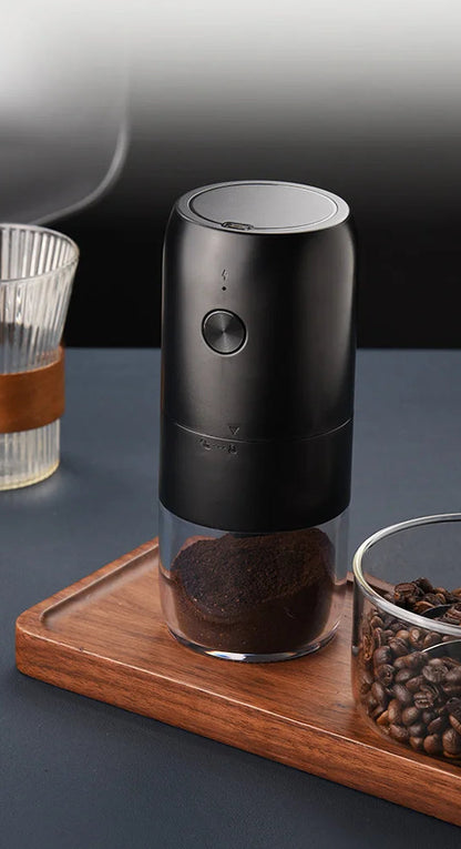 Moulin à Café Électrique Portable – Recharge USB‑C, Broyeur Grains &amp; Épices, 150W