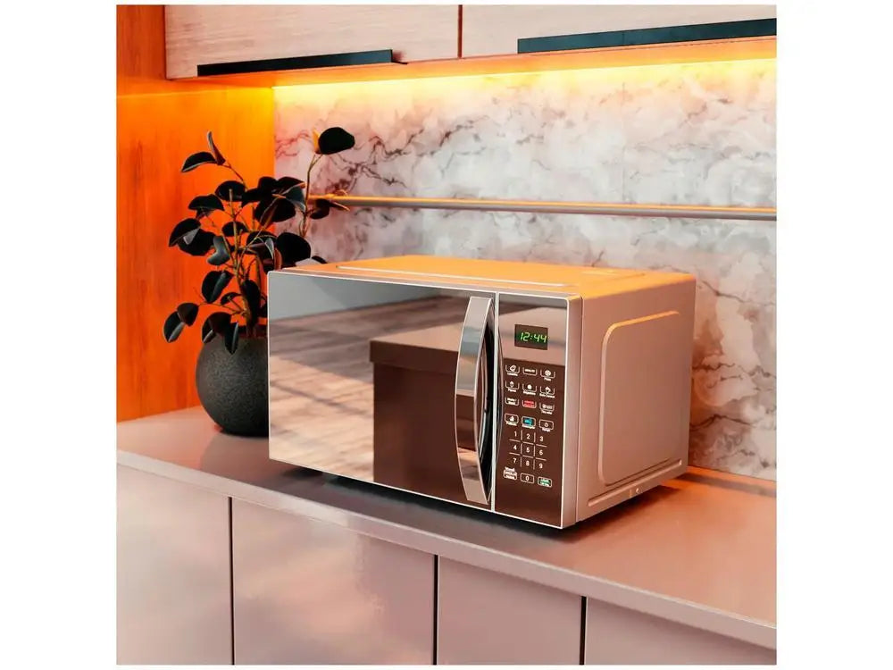 Micro-ondes Philco 33L Finition Miroir Argenté – Tactile, 1400W | PMO38S