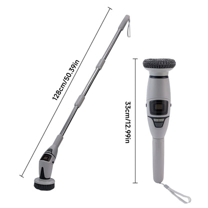 Brosse Électrique de Nettoyage Sans Fil – Télescopique 33-128cm, IPX7 | 13 Têtes
