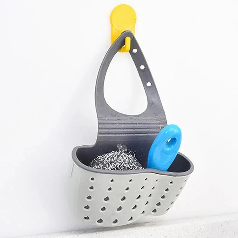 Panier Égouttoir Cuisine Ajustable – Porte-Éponge &amp; Savon | TPR Flexible