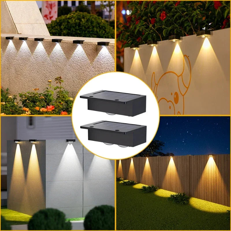 Lampes Solaires LED pour Escalier &amp; Jardin – Lot de 1 à 8 pcs
