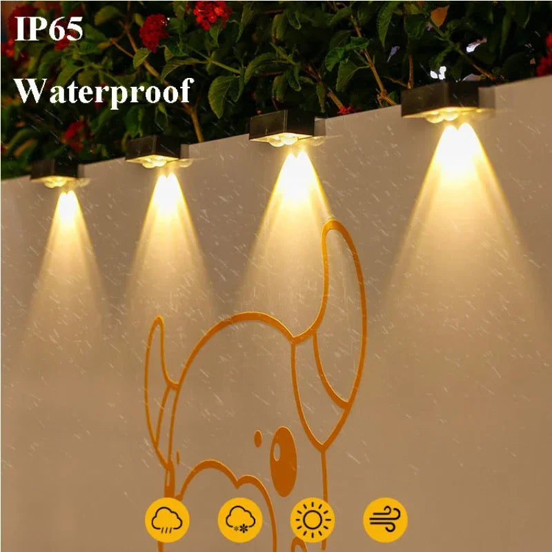 Lampes Solaires LED pour Escalier &amp; Jardin – Lot de 1 à 8 pcs