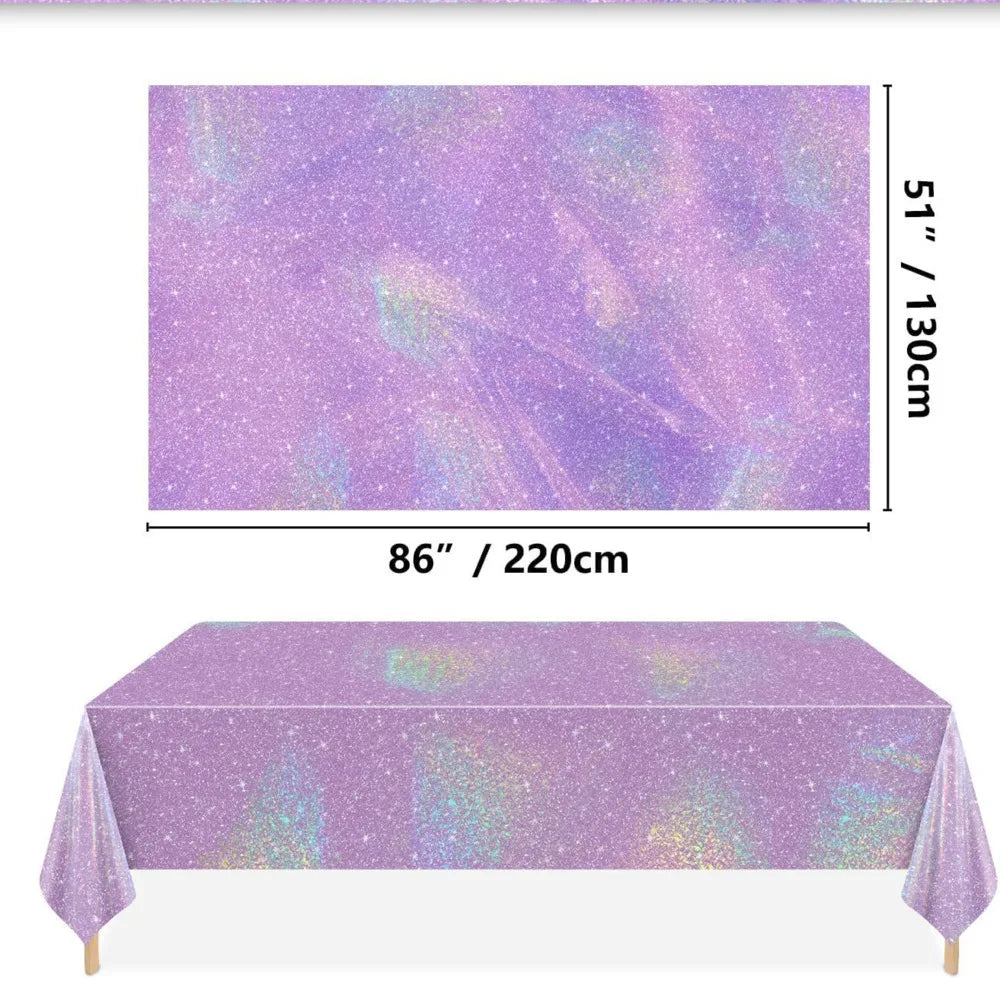 Nappe Jetable Holographique 🌈 | Film Aluminium Laser Arc-en-Ciel – Anniversaire &amp; Fêtes