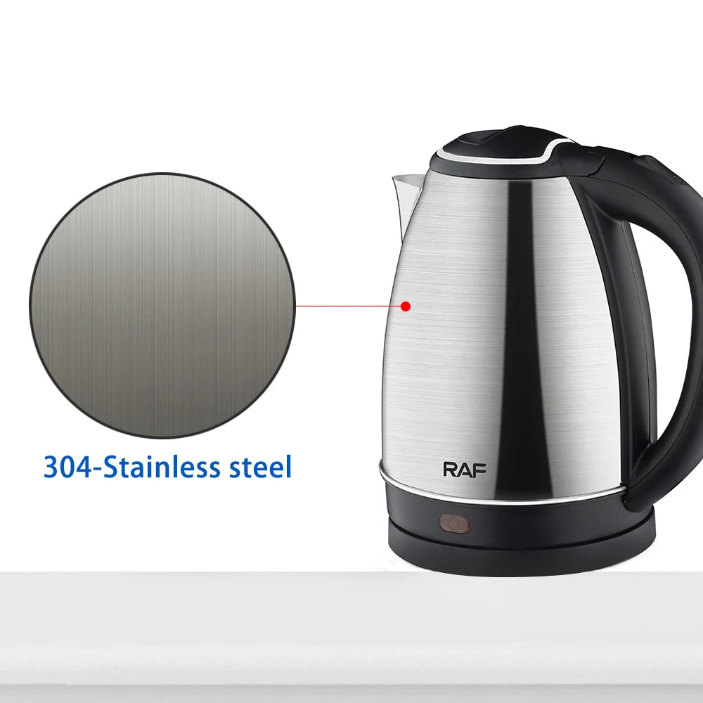 Bouilloire Électrique 2L Inox 1500W – Arrêt Automatique &amp; Anti-Sèche