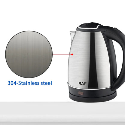 Bouilloire Électrique 2L Inox 1500W – Arrêt Automatique &amp; Anti-Sèche