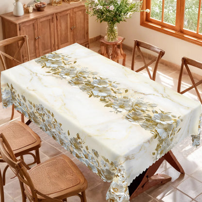Nappe Florale Printanière Imperméable – Impression 3D – Ronde ou Carrée