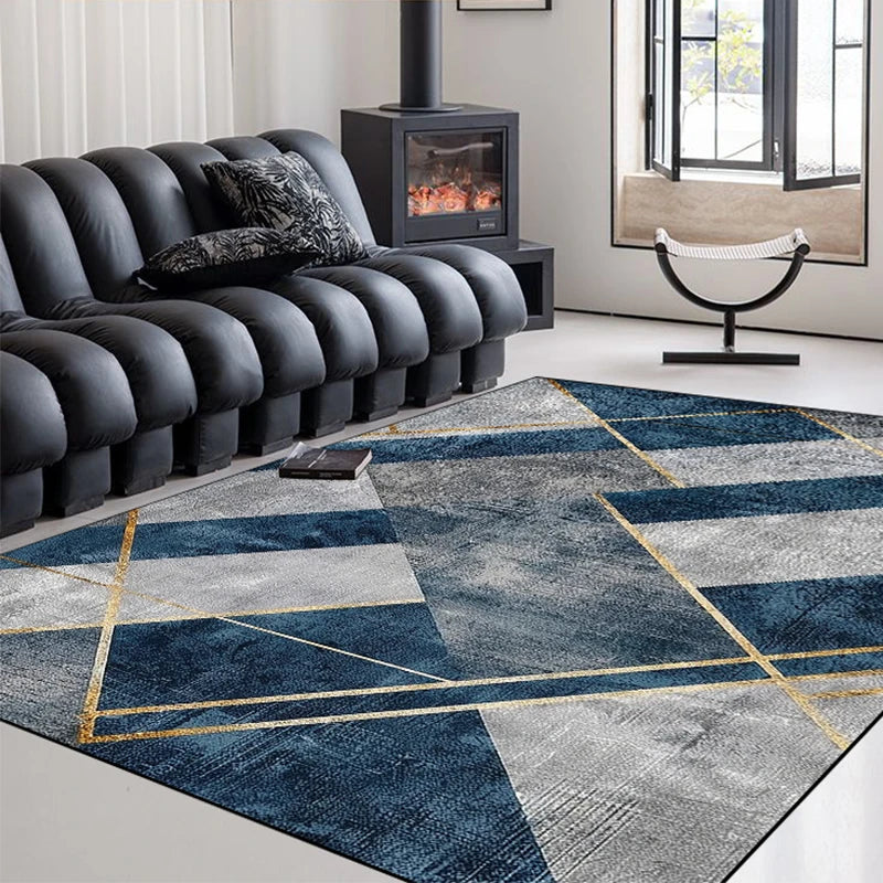 Tapis Flanelle Doux – Style Persan &amp; Géométrique – Lavable en Machine | Plusieurs Tailles
