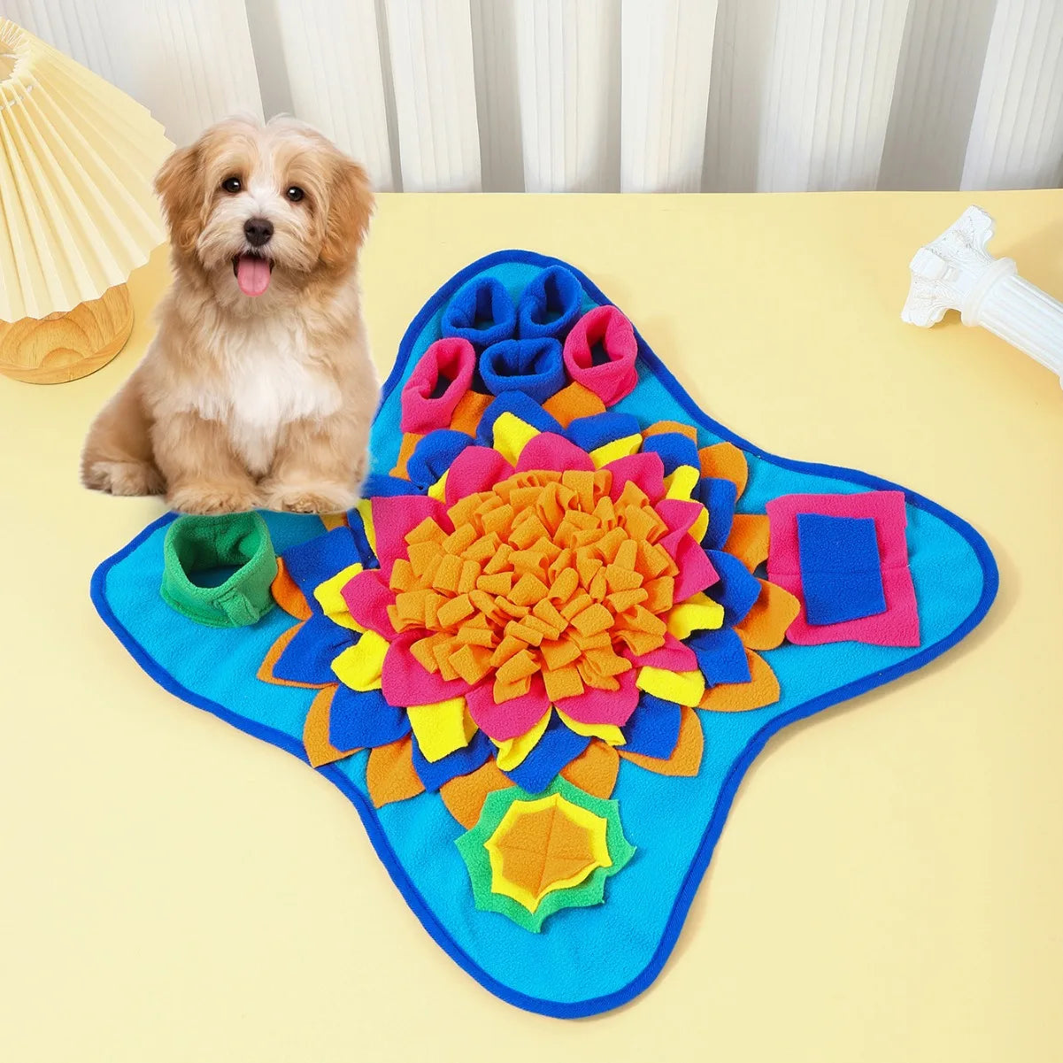 Tapis de Fouille Interactif pour Chiens 🐾 | Snuffle Mat – Anti-Ennui &amp; Stimulation Mentale