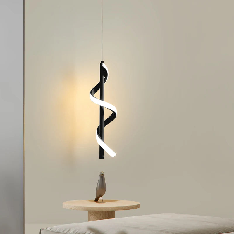 Suspension LED Industrielle Noire – Luminaire Pendentif Métal | Modern Pendant Light