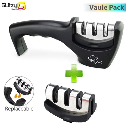 Aiguiseur de Couteaux Professionnel – 3 ou 4 Étapes, Diamond/Céramique/Tungstène