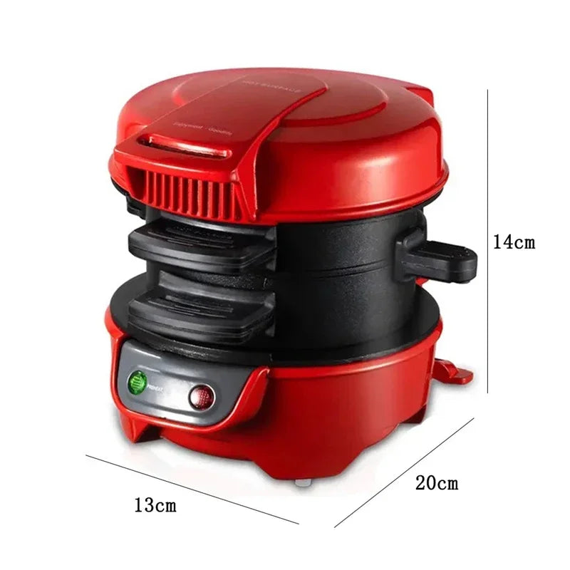 Machine à Sandwich &amp; Burger 220V – Petit‑Déjeuner Rapide – Anti‑adhésive &amp; Compacte