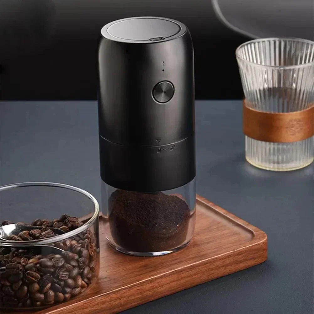 Moulin à Café Électrique Portable – Recharge USB‑C, Broyeur Grains &amp; Épices, 150W