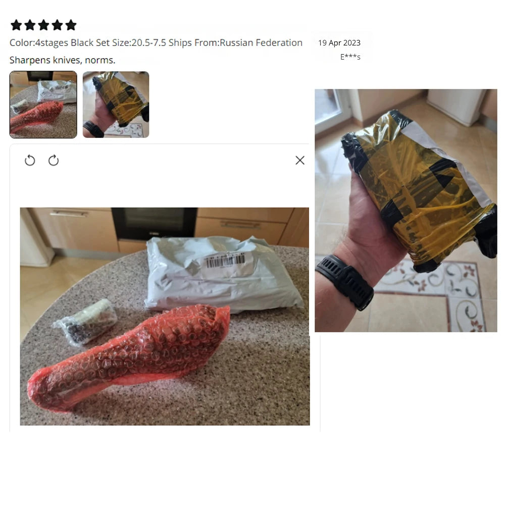 Aiguiseur de Couteaux Professionnel – 3 ou 4 Étapes, Diamond/Céramique/Tungstène