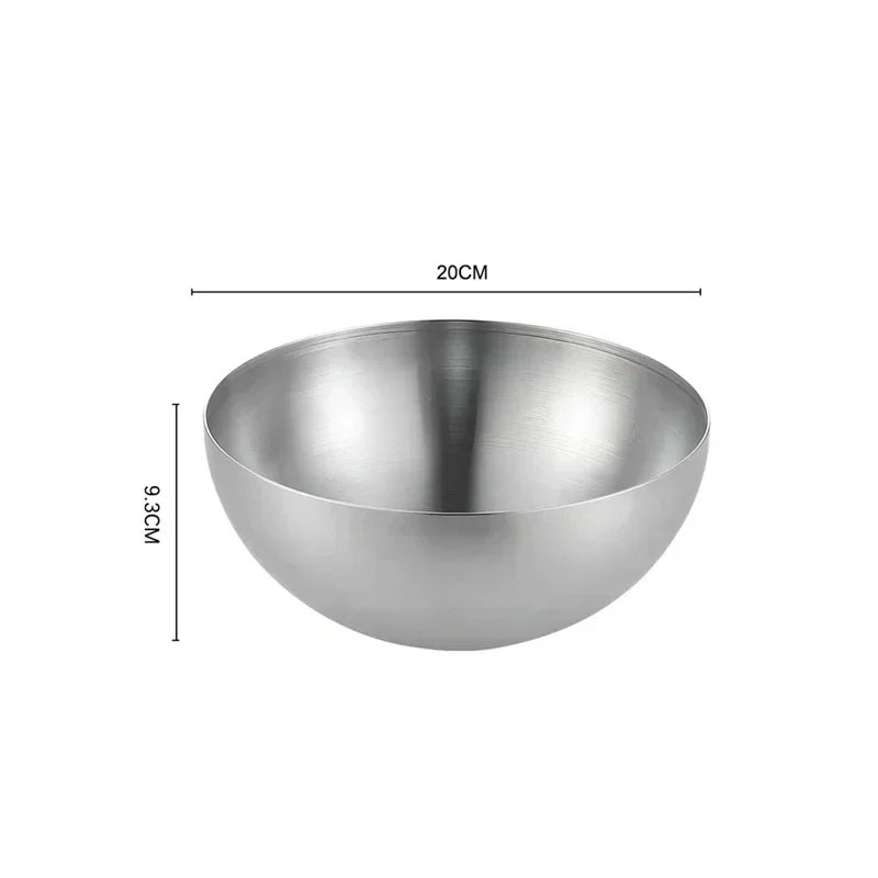 Bol en Inox Doré &amp; Argenté – Style Coréen | 15, 20 ou 25 cm
