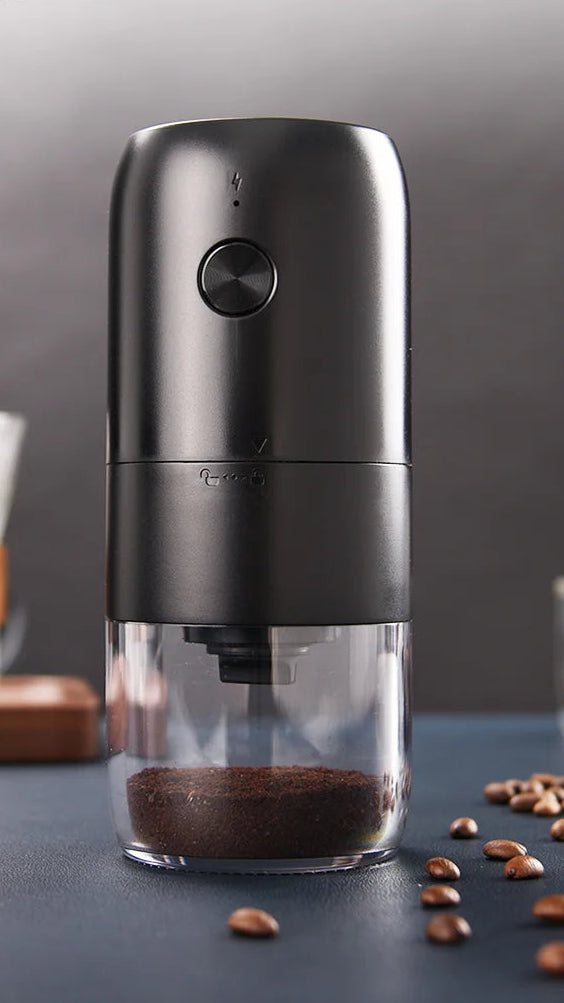 Moulin à Café Électrique Portable – Recharge USB‑C, Broyeur Grains &amp; Épices, 150W