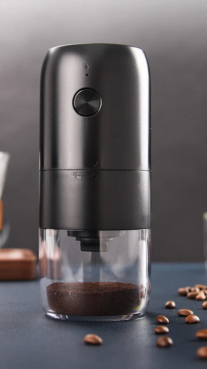 Moulin à Café Électrique Portable – Recharge USB‑C, Broyeur Grains &amp; Épices, 150W