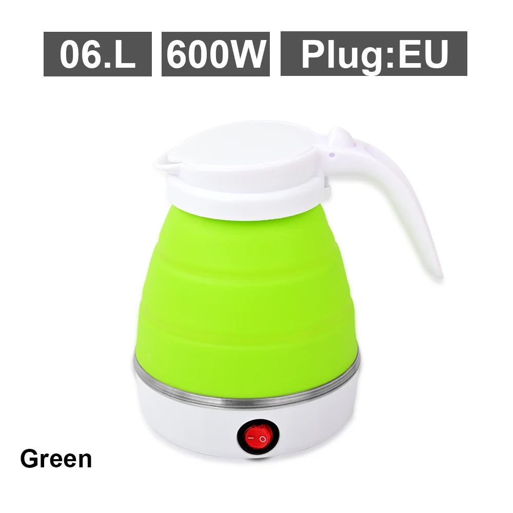 Bouilloire Électrique Pliable 0,6L – Portable, Voyage &amp; Maison, Silicone Haute Résistance