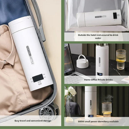 Bouilloire Électrique Portable HOMEFISH 450 ml – Chauffe‑Eau de Voyage, Anti‑Brûlure, Tasse Thermique