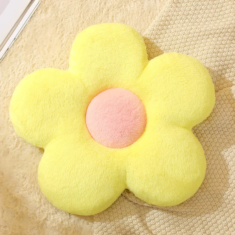 Coussin Décoratif Forme Fleur 🌸 | Plush Doux – 5 Coloris – 35x35 &amp; 50x50 cm