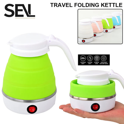 Bouilloire Électrique Pliable 0,6L – Portable, Voyage &amp; Maison, Silicone Haute Résistance