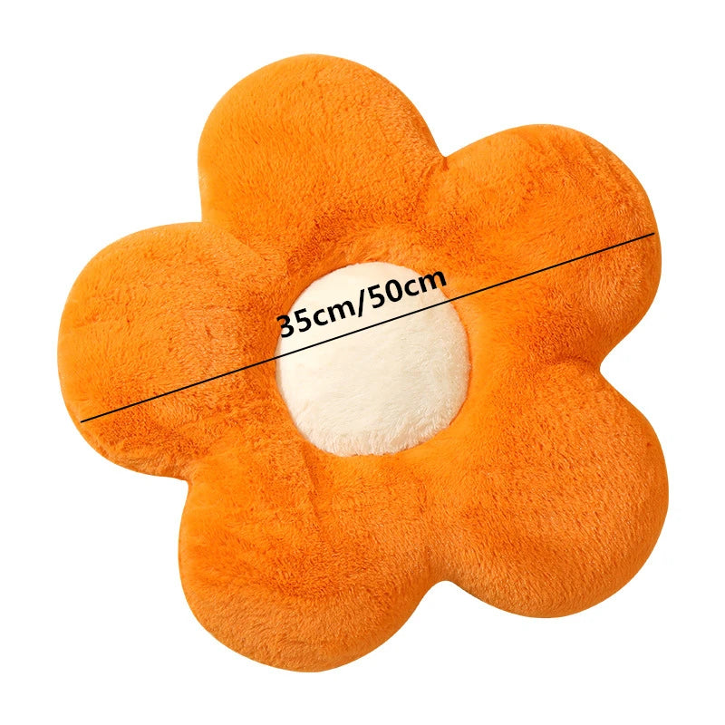 Coussin Décoratif Forme Fleur 🌸 | Plush Doux – 5 Coloris – 35x35 &amp; 50x50 cm