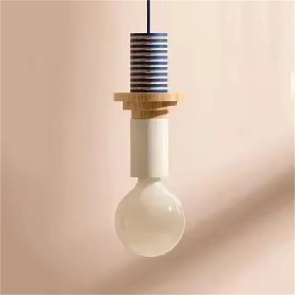 Suspension Bois Style Nordique – LED E27 Dimmable – 8 Formes – Salon, Chambre &amp; Restaurant