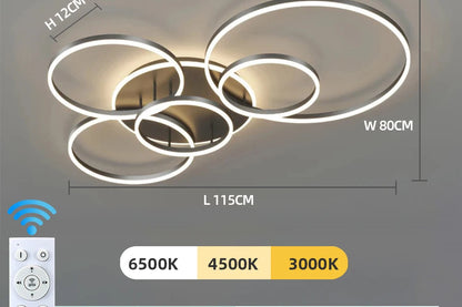 Lustre Ceiling Chandelier Dimmable Ceiling Lamp LED Pendant Light Decoration Lamps for Living Study Room Bedroom Indoor Lighting