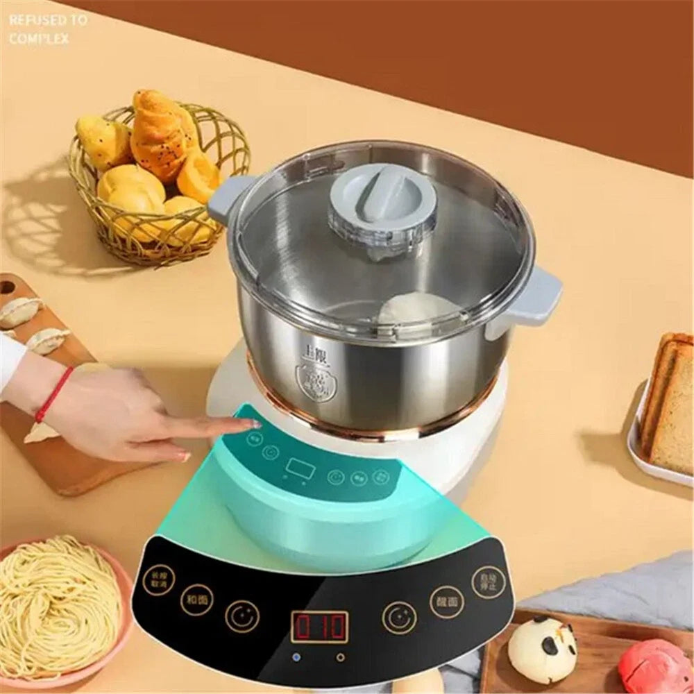Pétrin Électrique 5L/7L – Fonction Fermentation 25-38°C, Mixeur à Pâte