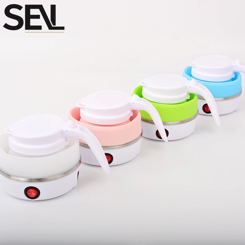 Bouilloire Électrique Pliable 0,6L – Portable, Voyage &amp; Maison, Silicone Haute Résistance