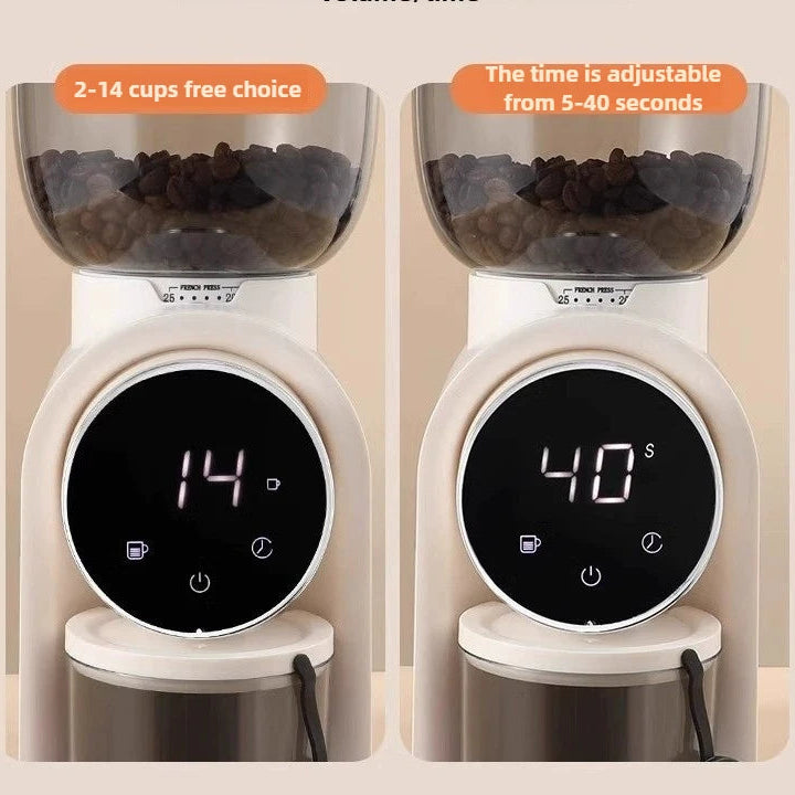 Moulin à Café Électrique Automatique – Meules Burr | Espresso &amp; Filtre ☕
