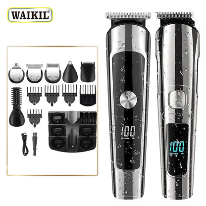 Tondeuse Multifonction 6-en-1 – Barbe, Corps, Waterproof | Rechargeable USB