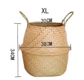 Panier en Osier Tressé 🧵 | Rangement &amp; Déco – Cache-Pot, Jouets, Salle de Bain