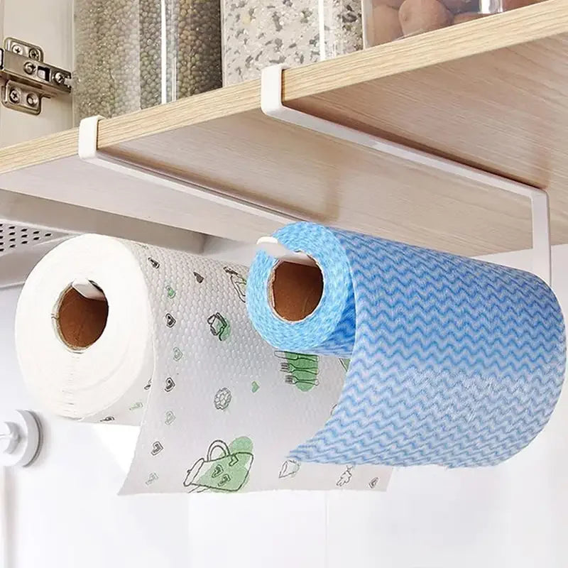 Porte-Rouleau Papier Mural 🧹 | Fer – Cuisine &amp; Salle de Bain – 3 Coloris